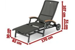 HARTMAN Da Vinci Gartenliege, Xerix/anthrazit, Alu/Textilene, 170 X 82 X 30 Cm, Mit FSC-Teak-Armlehnen -Kettler Verkaufs-Shop 5 11664 1.jpg