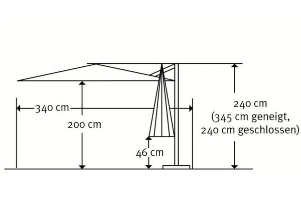 Schneider® SCHNEIDER Rhodos Junior Ampelschirm, Apfelgrün, Quadratisch, 270 X 270 Cm 7 Schneider® SCHNEIDER Rhodos Junior Ampelschirm, Apfelgrün, Quadratisch, 270 X 270 Cm – Bild 5