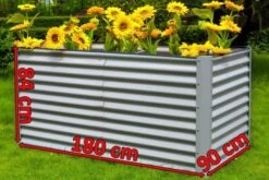 OUTFLEXX Hochbeet, Silber, Zincalume, Pulverbeschichtet, 180 X 90 X 84 Cm 15 OUTFLEXX Hochbeet, Silber, Zincalume, Pulverbeschichtet, 180 X 90 X 84 Cm -Kettler Verkaufs-Shop 5 13724.jpg