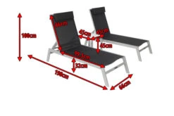 VILLANA 2er-Set Sonnenliegen, Silber/schwarz, Alu/Textil, 198x66x32cm, Mit Beistelltisch 45x45cm 19 VILLANA 2er-Set Sonnenliegen, Silber/schwarz, Alu/Textil, 198x66x32cm, Mit Beistelltisch 45x45cm -Kettler Verkaufs-Shop 5 13886.jpg