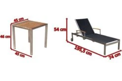 OUTFLEXX 2er-Set Sonnenliegen, Schwarz, Edelstahl/Teak, 195,5x74x35cm, Mit Beistelltisch 45x45cm -Kettler Verkaufs-Shop 5 14165.jpg