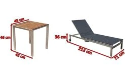 OUTFLEXX 2er-Set Rollliege, Schwarz, Edelstahl/Teak, 212x71x36cm, Mit Beistelltisch 45x45cm 16 OUTFLEXX 2er-Set Rollliege, Schwarz, Edelstahl/Teak, 212x71x36cm, Mit Beistelltisch 45x45cm -Kettler Verkaufs-Shop 5 14169.jpg