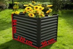 OUTFLEXX Hochbeet, Anthrazit, Zincalume, Pulverbeschichtet, 120 X 90 X 84 Cm, Durch Zubehör Erweiterbar -Kettler Verkaufs-Shop 5 14249.jpg