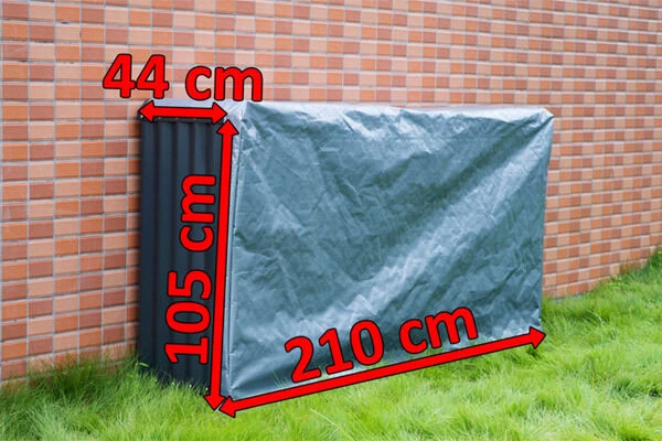 OUTFLEXX Wetterschutzvorhang Für 14886, 14813, Silber-grau, 210x44x105 Cm 6 OUTFLEXX Wetterschutzvorhang Für 14886, 14813, Silber-grau, 210x44x105 Cm – Bild 5