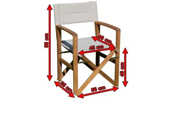 Ploß Regiestuhl, Creme/natur, FSC-Akazie/Polyester, 56 X 55 X 88 Cm 7 Ploß Regiestuhl, Creme/natur, FSC-Akazie/Polyester, 56 X 55 X 88 Cm – Bild 5