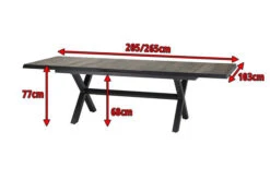 SIENA GARDEN Sincro Ausziehtisch, Anthrazit/natur-grau, Alu/Keramik, 205/265x103 Cm -Kettler Verkaufs-Shop 5 16598.jpg