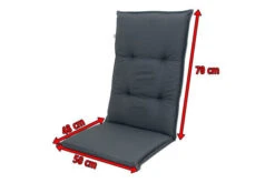 DOPPLER Comfort Stuhlauflage Hochlehner, Anthrazit, Polyester, 120 X 50 X 7 Cm -Kettler Verkaufs-Shop 5 17431.jpg