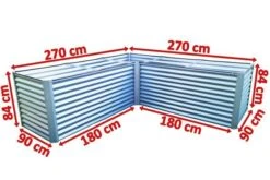 OUTFLEXX Eck-Hochbeet, Silber, Zincalume, 270x270x90x84cm -Kettler Verkaufs-Shop 5 18173.jpg