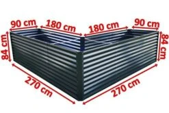 OUTFLEXX Eck-Hochbeet, Anthrazit, Zincalume, 270x270x90x84cm 21 OUTFLEXX Eck-Hochbeet, Anthrazit, Zincalume, 270x270x90x84cm -Kettler Verkaufs-Shop 5 18174.jpg