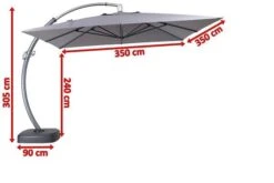 OUTFLEXX Luxus Ampelschirm, Anthrazit, Edelstahl/Aluminium, 350x350cm, Inkl. Schirmständer Und Schutzhülle 20 OUTFLEXX Luxus Ampelschirm, Anthrazit, Edelstahl/Aluminium, 350x350cm, Inkl. Schirmständer Und Schutzhülle -Kettler Verkaufs-Shop 5 18352.jpg