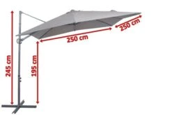 OUTFLEXX Ampelschirm, Anthrazit, Pulverbesch. Aluminium, 250x250cm, Inkl. Plattenständer -Kettler Verkaufs-Shop 5 18354.jpg