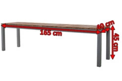 VILLANA Bank, Alu Pulverbeschichtet / FSC Akazienholz, 3 Personen, 165 X 40 X 45 Cm -Kettler Verkaufs-Shop 5 18381.jpg