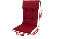 DOPPLER Stuhlauflage Hochlehner, Bordeaux, Dralon, 120x50x7cm, Mit DuPont Teflon Markenimprägnierung -Kettler Verkaufs-Shop 5 18594.jpg