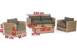 SONNENPARTNER Sands Loungegruppe, Light Oaks, Geflecht, 4 Personen, Inkl. Polster -Kettler Verkaufs-Shop 5 18652.jpg