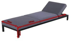 HARTMAN Adam Gartenliege, Flanelle, Alu/Sunbrella, 195x70x30cm, Rückenlehne Verstellbar, Inkl. Kopfkissen -Kettler Verkaufs-Shop 5 18732.jpg