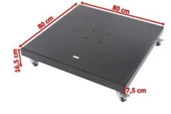 OUTFLEXX Schirmständer, Granit, 80x80x16,5cm, 120kg, Mit Lenkrollen 12 OUTFLEXX Schirmständer, Granit, 80x80x16,5cm, 120kg, Mit Lenkrollen -Kettler Verkaufs-Shop 5 18883.jpg