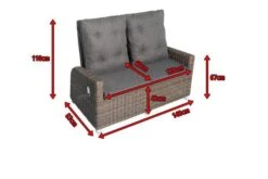 OUTFLEXX Dining 2-Sitzer Sofa, Grau, Polyrattan, 148 X 83 X 110 Cm, Stufenlos Verstellbar -Kettler Verkaufs-Shop 5 18912.jpg