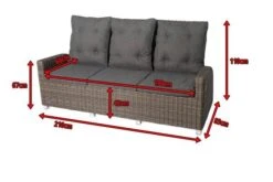 OUTFLEXX Dining 3-Sitzer Sofa, Grau, Polyrattan, 210 X 83 X 110 Cm, Mehrfach Verstellbar -Kettler Verkaufs-Shop 5 18913.jpg