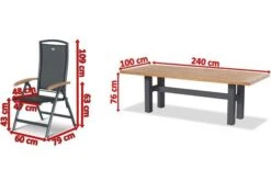 HARTMAN Sondermodell Yasmani/Raffaelo Esstischgruppe, Xerix, Alu/Teakholz, 240x100cm, 8 Multipositionssessel -Kettler Verkaufs-Shop 5 19038.jpg