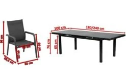 KETTLER BasicPlus Esstischgarnitur, Anthrazit, Alu/Textilene, Tisch 180/240x100cm, 8 Stapelsessel -Kettler Verkaufs-Shop 5 19316.jpg