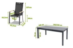 HARTMAN Alice Esstischgarnitur, Xerix, Alu/4x4 Textilen, Tisch 180/240x100cm, 8 Stapelsessel 18 HARTMAN Alice Esstischgarnitur, Xerix, Alu/4x4 Textilen, Tisch 180/240x100cm, 8 Stapelsessel -Kettler Verkaufs-Shop 5 19328.jpg