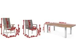 STERN Cardiff Esstischgruppe, Silber/silbergrau, Edelstahl/Teak, Tisch 200/260 X 100 Cm, 6 Stapel-, 2 Multipositionssessel 16 STERN Cardiff Esstischgruppe, Silber/silbergrau, Edelstahl/Teak, Tisch 200/260 X 100 Cm, 6 Stapel-, 2 Multipositionssessel -Kettler Verkaufs-Shop 5 19757.jpg