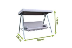 OUTFLEXX 3-Sitzer Hollywoodschaukel, Grau/anthrazit, Stahl/Polyester, 233x135 Cm, Mit Liegefunktion -Kettler Verkaufs-Shop 5 20117.jpg