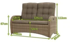 Ploß Rabida Comfort Dining / Lounge 2-Sitzer Sofa, Champagner-meliert, Polyrattan, 148x85x112 Cm, Verstellbar 25 Ploß Rabida Comfort Dining / Lounge 2-Sitzer Sofa, Champagner-meliert, Polyrattan, 148x85x112 Cm, Verstellbar -Kettler Verkaufs-Shop 5 20163.jpg