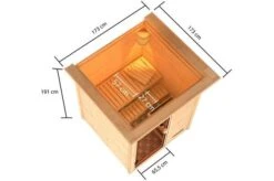 KARIBU Sauna Sandra, Fichtenholz 38 Mm, Fronteinstieg, Ca. 1,8m² -Kettler Verkaufs-Shop 5 20223 6.jpg