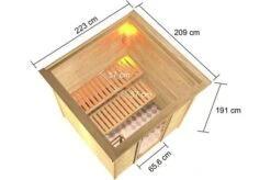KARIBU Sauna Jara, Fichtenholz 38 Mm, Fronteinstieg, Ca. 3,4m² -Kettler Verkaufs-Shop 5 20229 5.jpg