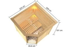 KARIBU Sauna Tilda, Fichtenholz 38 Mm, Eckeinstieg, Ca. 3,2m² -Kettler Verkaufs-Shop 5 20230 5.jpg