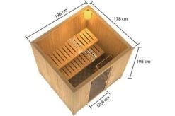 KARIBU Sauna Tromsö, Fichtenholz 68 Mm, Fronteinstieg, Ca. 3m² -Kettler Verkaufs-Shop 5 20240 1.jpg