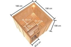 KARIBU Sauna Oulu, Fichtenholz 68 Mm, Fronteinstieg, Ca. 3,2m² -Kettler Verkaufs-Shop 5 20242 3.jpg