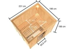 KARIBU Sauna Nybro, Fichtenholz 68 Mm, Fronteinstieg, Ca. 6,3m² -Kettler Verkaufs-Shop 5 20244 4.jpg