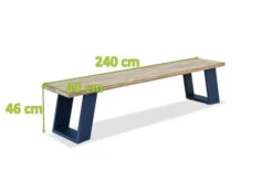 OUTFLEXX Bank, Dark Grey/natur, Alu/recycled FSC®-Teak, 240x100x45cm, Mit Baumkante -Kettler Verkaufs-Shop 5 20317.jpg