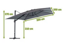 OUTFLEXX Ampelschirm, Anthrazit/grau, Alu/Polyester, 350x350cm, Inkl. Plattenständer 16 OUTFLEXX Ampelschirm, Anthrazit/grau, Alu/Polyester, 350x350cm, Inkl. Plattenständer -Kettler Verkaufs-Shop 5 20363.jpg