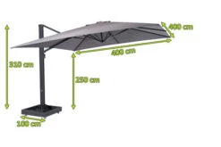 OUTFLEXX Ultimate L Ampelschirm, Anthrazit/grau, Alu/Spuncrylic®, 400x400cm, Inkl. Befüllbarem Schirmständer 12 OUTFLEXX Ultimate L Ampelschirm, Anthrazit/grau, Alu/Spuncrylic®, 400x400cm, Inkl. Befüllbarem Schirmständer -Kettler Verkaufs-Shop 5 20365.jpg