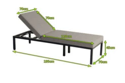 HARTMAN Eva Loungeliege, Flanelle, Sunbrella, 195 X 70 X 45 Cm, Rückenlehne Verstellbar, Hohe Liegefläche 22 HARTMAN Eva Loungeliege, Flanelle, Sunbrella, 195 X 70 X 45 Cm, Rückenlehne Verstellbar, Hohe Liegefläche -Kettler Verkaufs-Shop 5 20467.jpg