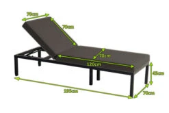 HARTMAN Eva Loungeliege, Sooty, Sunbrella, 195 X 70 X 45 Cm, Rückenlehne Verstellbar, Hohe Liegefläche 14 HARTMAN Eva Loungeliege, Sooty, Sunbrella, 195 X 70 X 45 Cm, Rückenlehne Verstellbar, Hohe Liegefläche -Kettler Verkaufs-Shop 5 20468.jpg