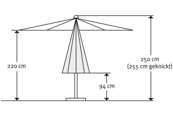 Schneider® SCHNEIDER Tunis Mittelstockschirm, Mandarine, Rechteckig, 270 X 150 Cm 7 Schneider® SCHNEIDER Tunis Mittelstockschirm, Mandarine, Rechteckig, 270 X 150 Cm – Bild 5