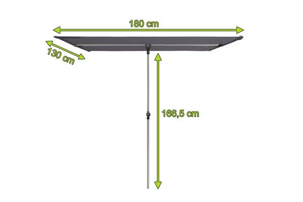 DOPPLER Active Balkonblende, Anthrazit, Alu/Polyester, 180x130 Cm, Höhenverstellbar, Drehbar 7 DOPPLER Active Balkonblende, Anthrazit, Alu/Polyester, 180x130 Cm, Höhenverstellbar, Drehbar – Bild 5