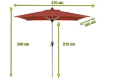 DOPPLER Active Auto Tilt Mittelstockschirm, Terracotta, Alu/Polyester, 210x140 Cm, Höhenverstellbar, Mit Kurbel -Kettler Verkaufs-Shop 5 20872.jpg