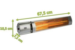 OUTTECH XD-Y Heizstrahler, Silber, Alu, 67,5 X 10,5 X 7,2 Cm, Staubdicht Und Wassergeschützt, Fernbedienung Mit 2 Stufen -Kettler Verkaufs-Shop 5 21295.jpg