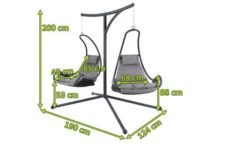 OUTFLEXX Doppelhängesessel, Anthrazit Matt/schwarz, Stahl/Textilene, 190x124x200cm, Inkl. Polster 15 OUTFLEXX Doppelhängesessel, Anthrazit Matt/schwarz, Stahl/Textilene, 190x124x200cm, Inkl. Polster -Kettler Verkaufs-Shop 5 21534.jpg