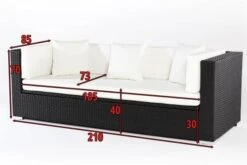 OUTFLEXX Dreisitzer-Sofa, Schwarz, Polyrattan, 210x85x70cm, Inkl. Polster + Wasserfeste Kissenbox -Kettler Verkaufs-Shop 5 2392 1 BOX.jpg