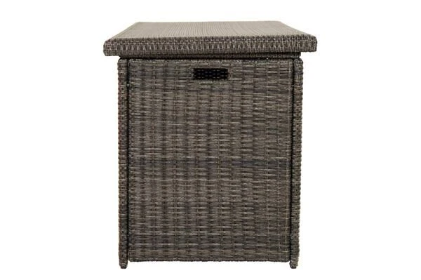 Ploß Rocking Kissenbox, Grau/braun-meliert, Polyrattan, 145x58x73 Cm, Inkl. Inlay 8 Ploß Rocking Kissenbox, Grau/braun-meliert, Polyrattan, 145x58x73 Cm, Inkl. Inlay – Bild 6