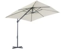 OUTFLEXX Ampelschirm, Anthrazit/creme, Pulverbesch. Aluminium, 250x250cm, Inkl. Plattenständer -Kettler Verkaufs-Shop 6 18353.jpg