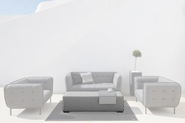 OUTFLEXX Cozy Loungebank, Flanelle, Alu/Sunbrella, 148 X 50 X 42 Cm 4 OUTFLEXX Cozy Loungebank, Flanelle, Alu/Sunbrella, 148 X 50 X 42 Cm – Bild 2