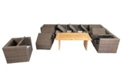 OUTFLEXX Loungegarnitur, Polyrattan/Teakholz, Tisch 160x90cm, Für 10 Personen, Wasserfeste Kissenbox -Kettler Verkaufs-Shop 6 19398.jpg