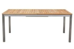 STERN Cardiff Esstischgruppe, Silber/taupe, Edelstahl/FSC-Teak, Tisch 180/240 X 100 Cm, 6 Stapel-, 2 Multipositionssessel -Kettler Verkaufs-Shop 6 19689.jpg